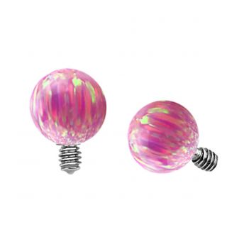 Dermal Top Pink Opal Ball (5) 1.2mm