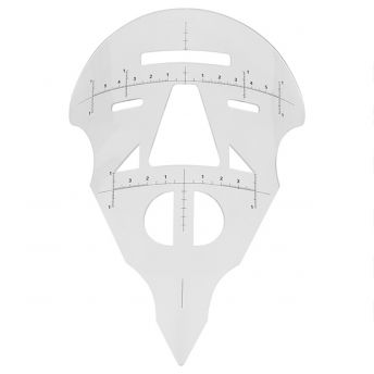 Plastic Cosmetic Complete Face Ruler
