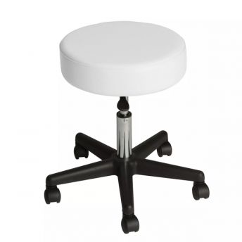 Affinity Rolling Stool White