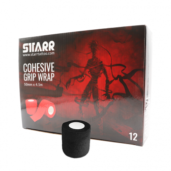 Starr Cohesive Grip Wrap BLACK 50mm