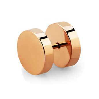 Anodised Stainless Rose Gold Plated Plugs
